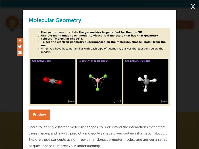 Concord Consortium: Stem Resources: Molecular Geometry Interactive Concord Consortium: Stem Resources: Molecular Geometry Interactive