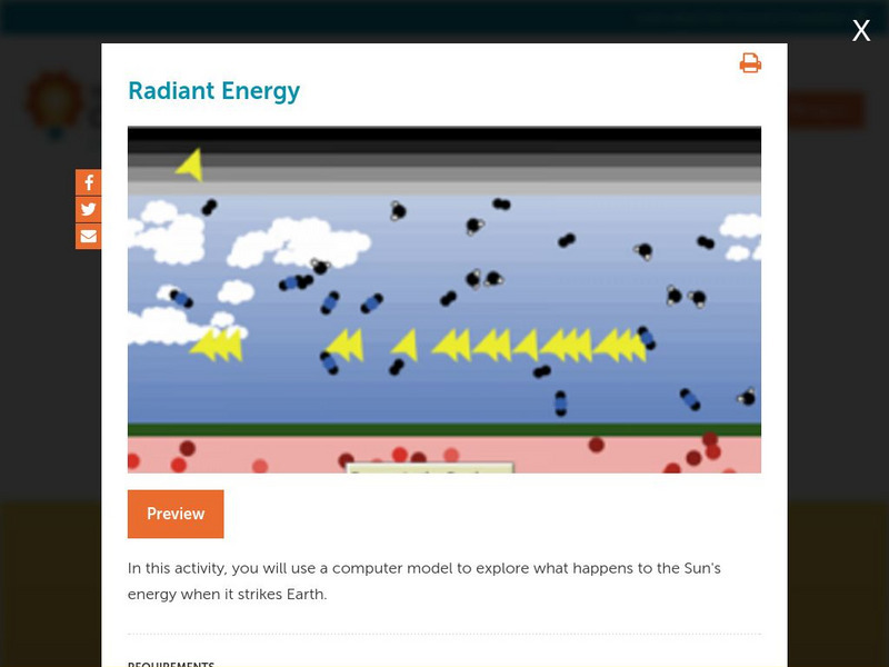 Concord Consortium: Stem Resources: Radiant Energy Flow Interactive Concord Consortium: Stem Resources: Radiant Energy Flow Interactive