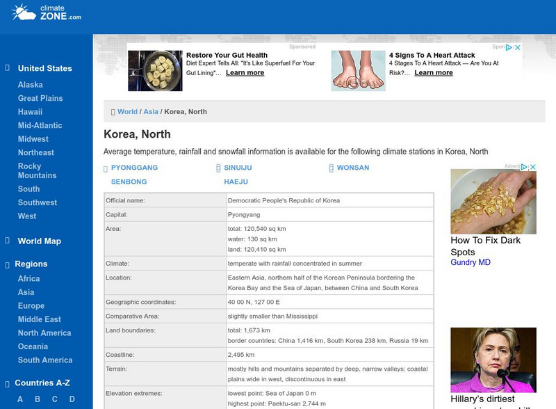 Climate Zone: Climate of North Korea Handout Climate Zone: Climate of North Korea Handout