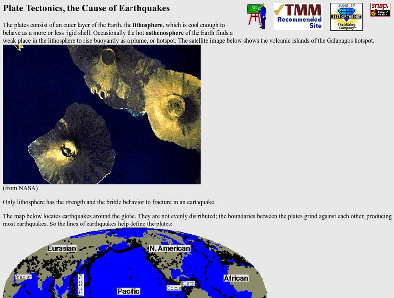 Nevada Seismological Laboratory: Plate Tectonics, the Cause of Earthquakes Graphic Nevada Seismological Laboratory: Plate Tectonics, the Cause of Earthquakes Graphic