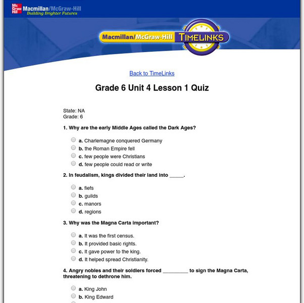 Macmillan/mc Graw Hill: The World, Vol. 1: Culture & Change: Lesson 1 Quiz Unknown Type Macmillan/mc Graw Hill: The World, Vol. 1: Culture & Change: Lesson 1 Quiz Unknown Type