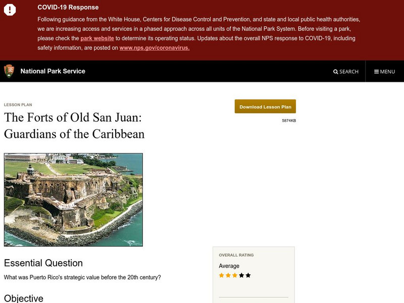 National Park Service: The Forts of Old San Juan: Guardians of the Caribbean Website National Park Service: The Forts of Old San Juan: Guardians of the Caribbean Website