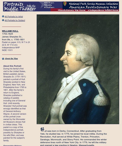 National Park Service: Revolutionary War: Portraits: James Hull Handout National Park Service: Revolutionary War: Portraits: James Hull Handout