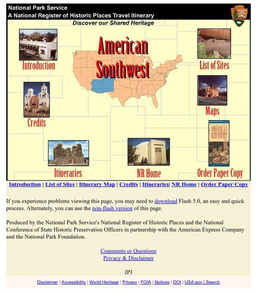 National Park Service: American Southwest Website National Park Service: American Southwest Website