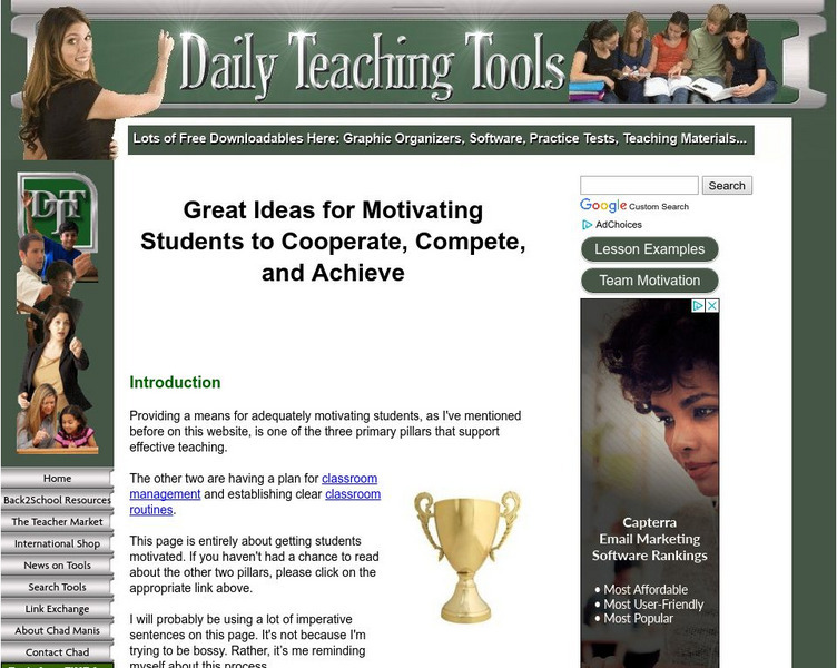 Daily Teaching Tools: Great Ideas for Motivating Students Professional Doc Daily Teaching Tools: Great Ideas for Motivating Students Professional Doc