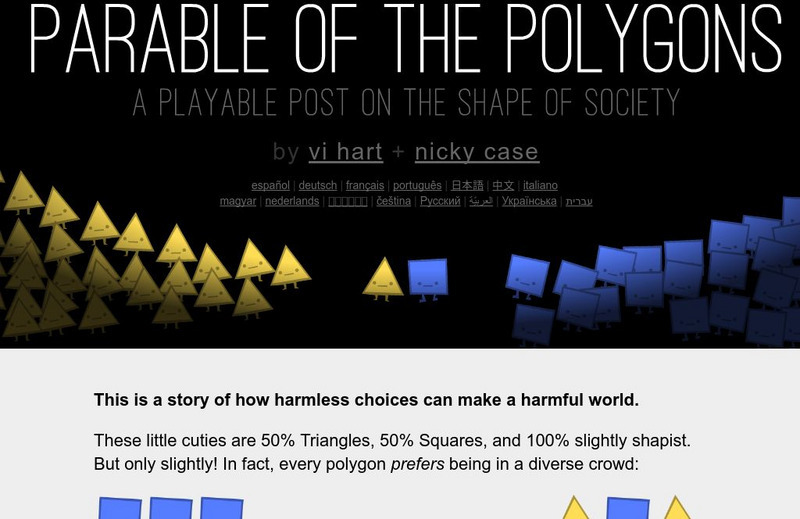 Vi Hart and Nicky Case: Parable of the Polygons Website Vi Hart and Nicky Case: Parable of the Polygons Website