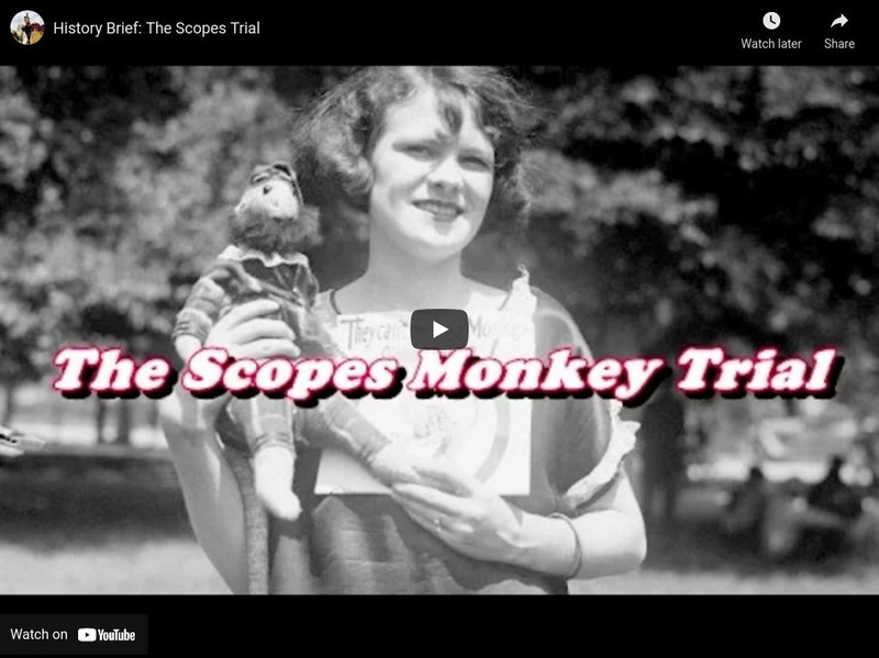 Reading Through History: History Brief: The Scopes Trial Instructional Video