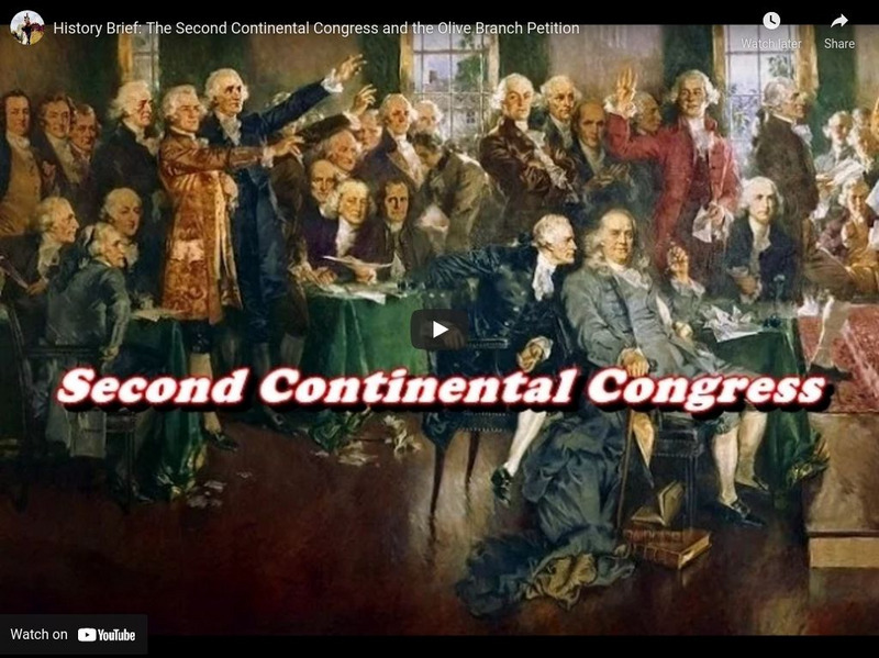 Reading Through History: History Brief: The Second Continental Congress Instructional Video