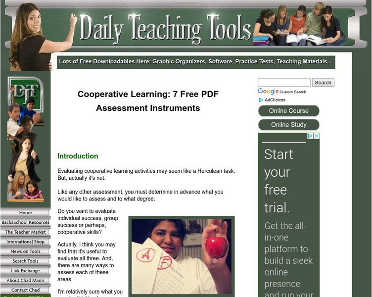 Daily Teaching Tools: Cooperative Learning Evaluation Instruments Professional Doc