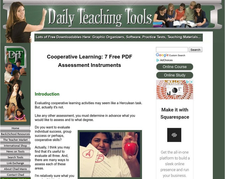 Daily Teaching Tools: Cooperative Learning Evaluation Instruments Professional Doc