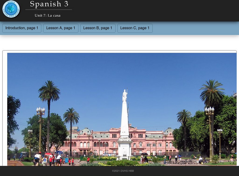 Do Dea: Spanish 3: Unit 7: La Casa Unit Plan Do Dea: Spanish 3: Unit 7: La Casa Unit Plan