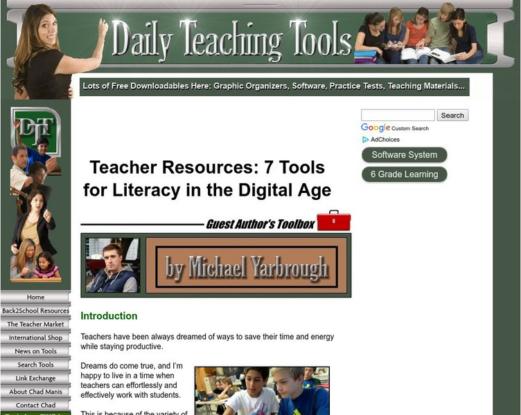Daily Teaching Tools: 7 Tools for Literacy in the Digital Age Professional Doc Daily Teaching Tools: 7 Tools for Literacy in the Digital Age Professional Doc