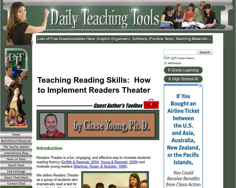 Daily Teaching Tools: How to Implement Readers Theater Professional Doc Daily Teaching Tools: How to Implement Readers Theater Professional Doc