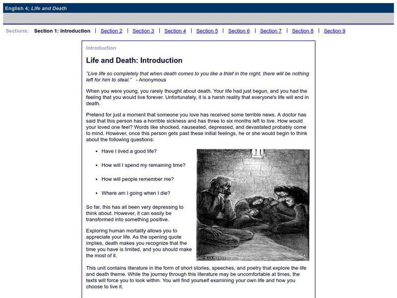 Do Dea: Life and Death Unit Plan Do Dea: Life and Death Unit Plan