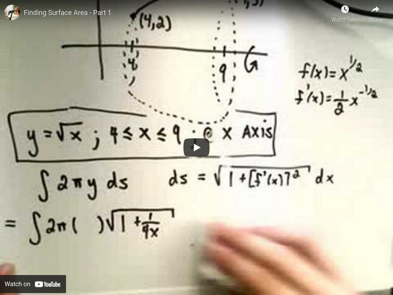 Patrick Jmt: Surface Area: Part 1 Instructional Video