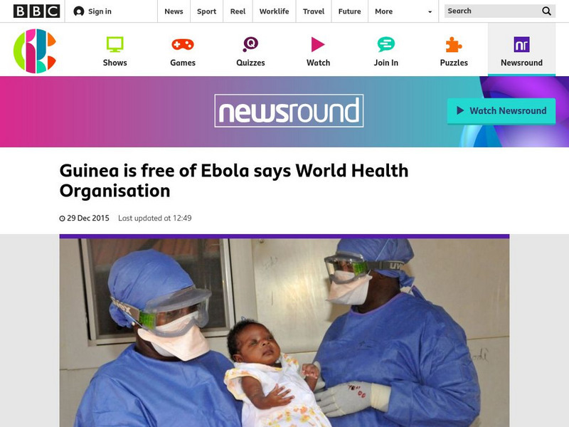 Bbc Newsround: Guinea Is Free of Ebola Article