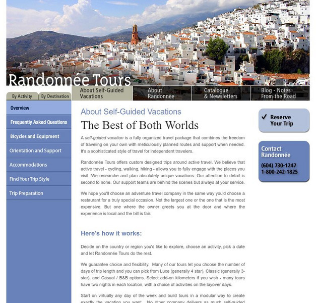Randonnee Tours Self Guided Walking Tours Website Randonnee Tours Self Guided Walking Tours Website