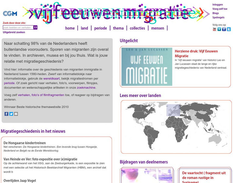 Vijfeeuwenmigratie: Dutch Ancestors Website