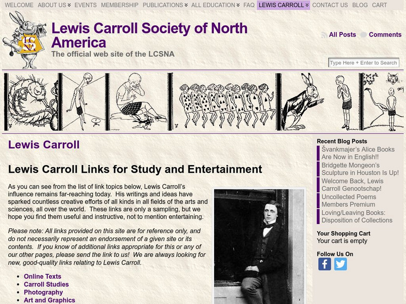 Lewis Carroll Home Page Website