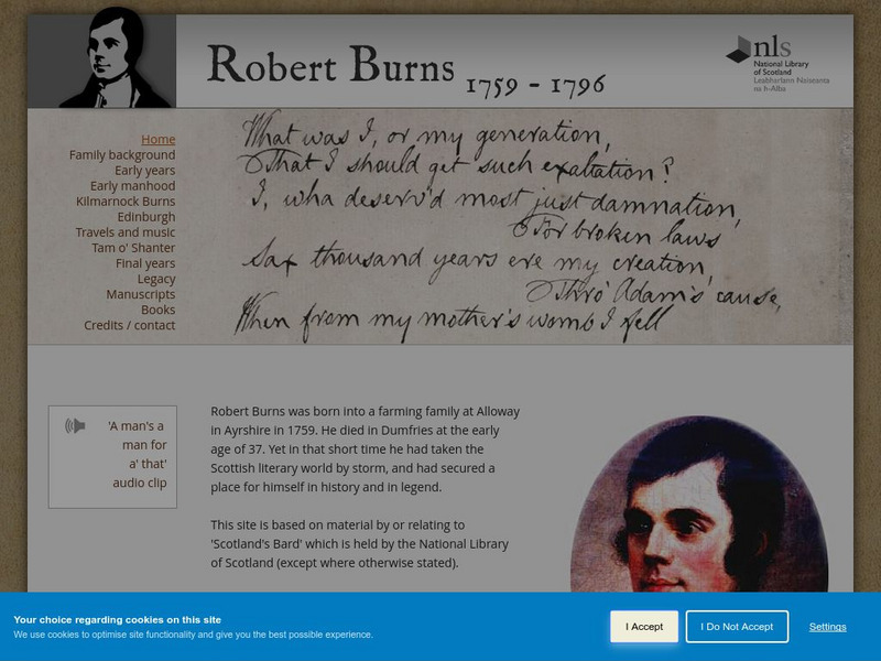National Library of Scotland: Digital Archive: Robert Burns, 1759 96 Website National Library of Scotland: Digital Archive: Robert Burns, 1759 96 Website