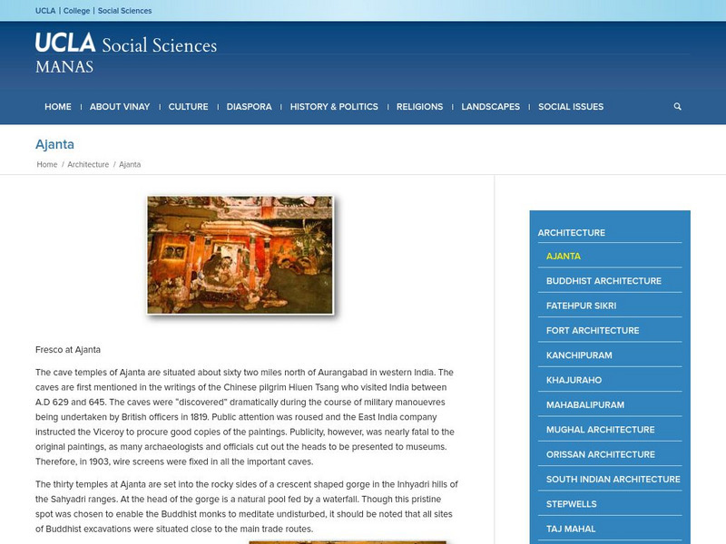 Ucla: Manas: Ajanta Handout Ucla: Manas: Ajanta Handout