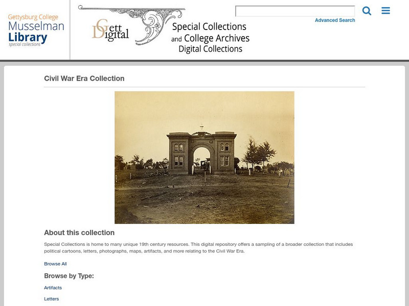 Gettysburg College: Civil War Era Collection Primary Gettysburg College: Civil War Era Collection Primary