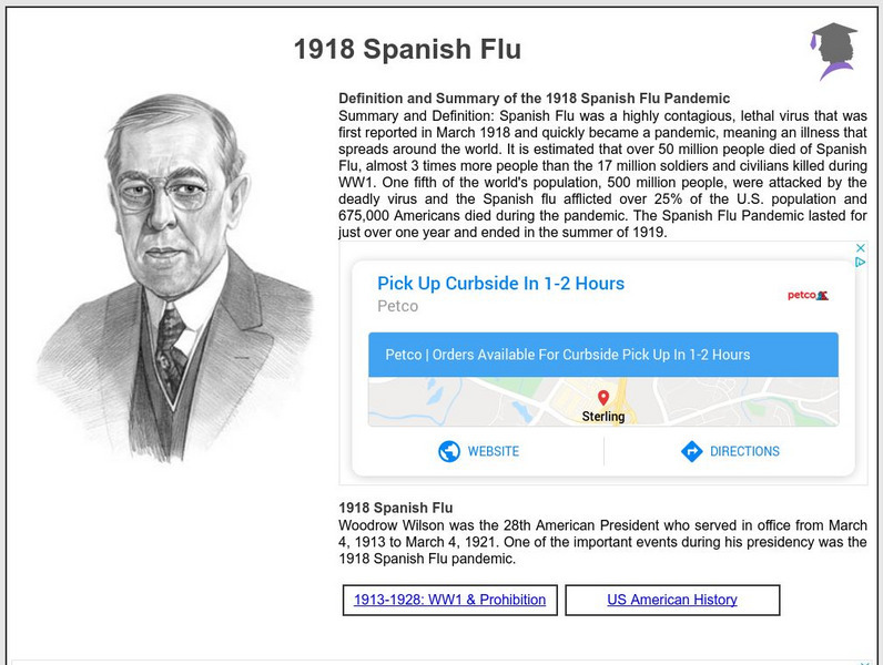 Siteseen: American Historama: 1918 Spanish Flu Website Siteseen: American Historama: 1918 Spanish Flu Website