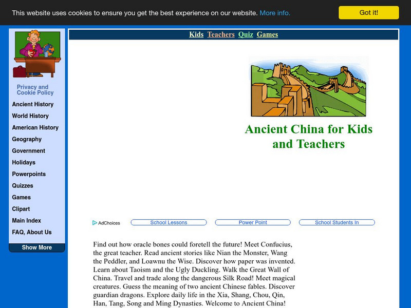 Lin and Don Donn: Ancient China Website Lin and Don Donn: Ancient China Website