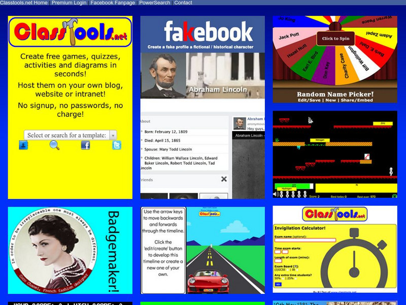 Class tools.net: Create Interactive Flash Tools & Games for Education Activity Class tools.net: Create Interactive Flash Tools & Games for Education Activity