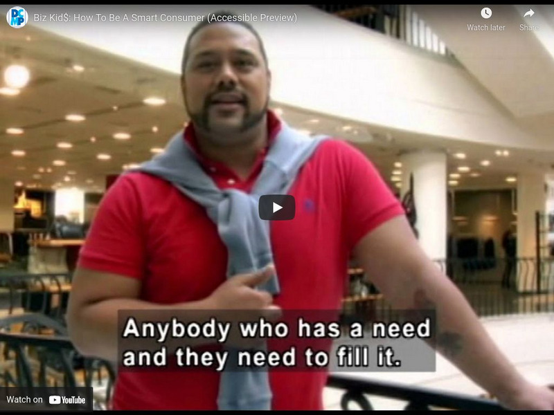 Biz Kids: How to Be a Smart Consumer Instructional Video