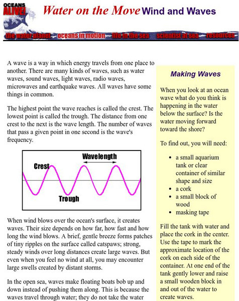 Museum of Science: Ocean Wind and Waves Website Museum of Science: Ocean Wind and Waves Website