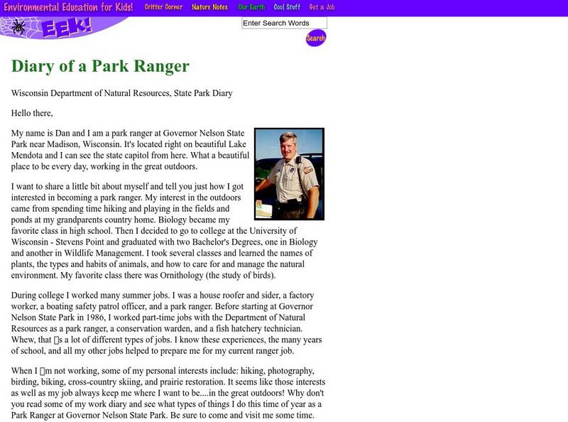 Eek!: Diary of a Park Ranger Primary
