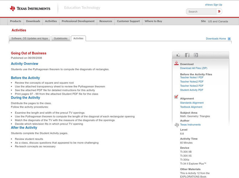 Texas Instruments: Going Out of Business Activity Texas Instruments: Going Out of Business Activity
