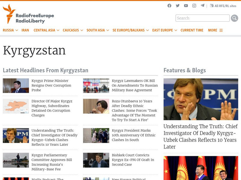 Radio Free Europe: News and Features on Kyrgyzstan Website Radio Free Europe: News and Features on Kyrgyzstan Website