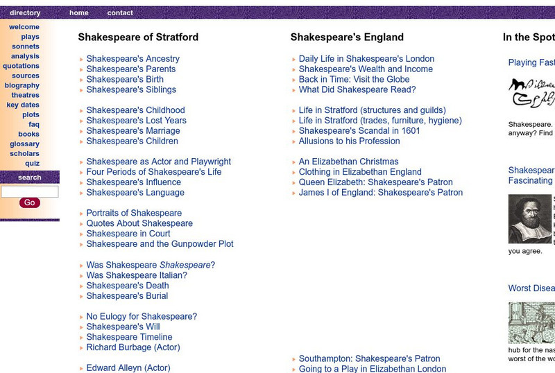 Shakespeare Online: William Shakespeare Website Shakespeare Online: William Shakespeare Website