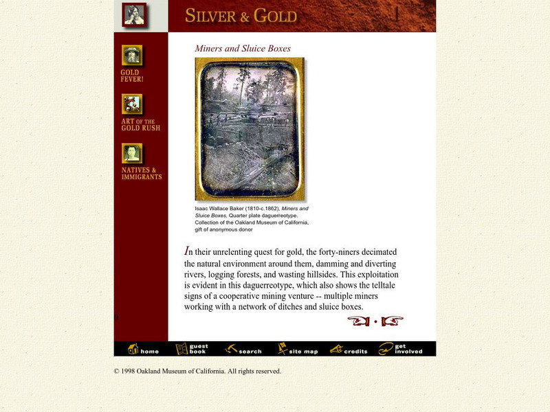 Gold Rush: Miners and Sluice Boxes Graphic Gold Rush: Miners and Sluice Boxes Graphic