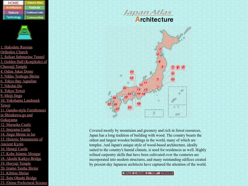 Web Japan: Japan Atlas Architecture Interactive Web Japan: Japan Atlas Architecture Interactive