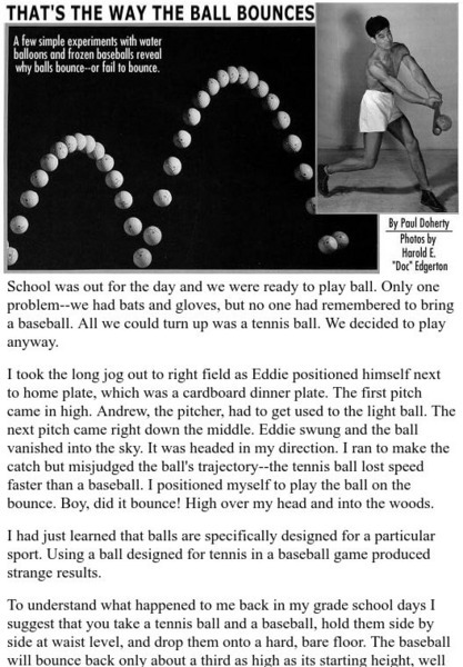 Exploratorium: That's the Way the Ball Bounces Article