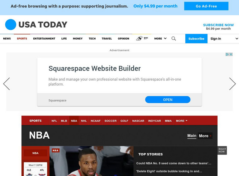 Usa Today: Pro Basketball Website Usa Today: Pro Basketball Website