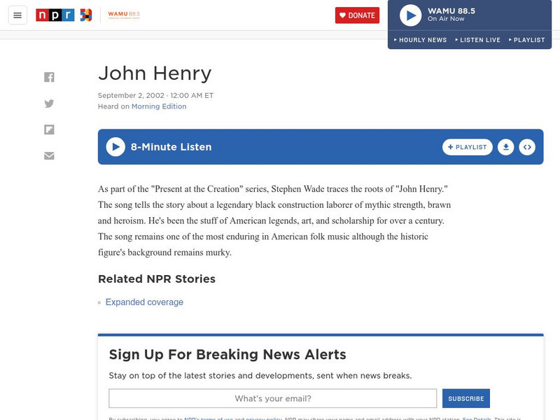 Npr: John Henry Audio Npr: John Henry Audio