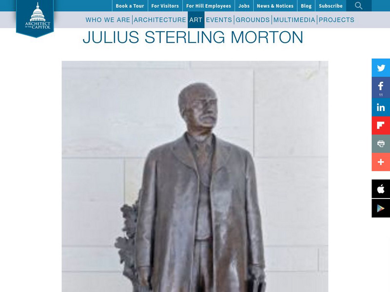 Architect of the Capitol: Julius Sterling Morton Website Architect of the Capitol: Julius Sterling Morton Website