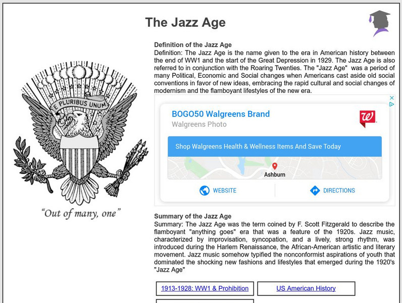 Siteseen: American Historama: The Jazz Age Article