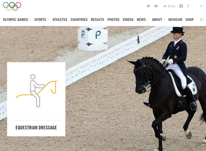 International Olympic Committee: Equestrian Website