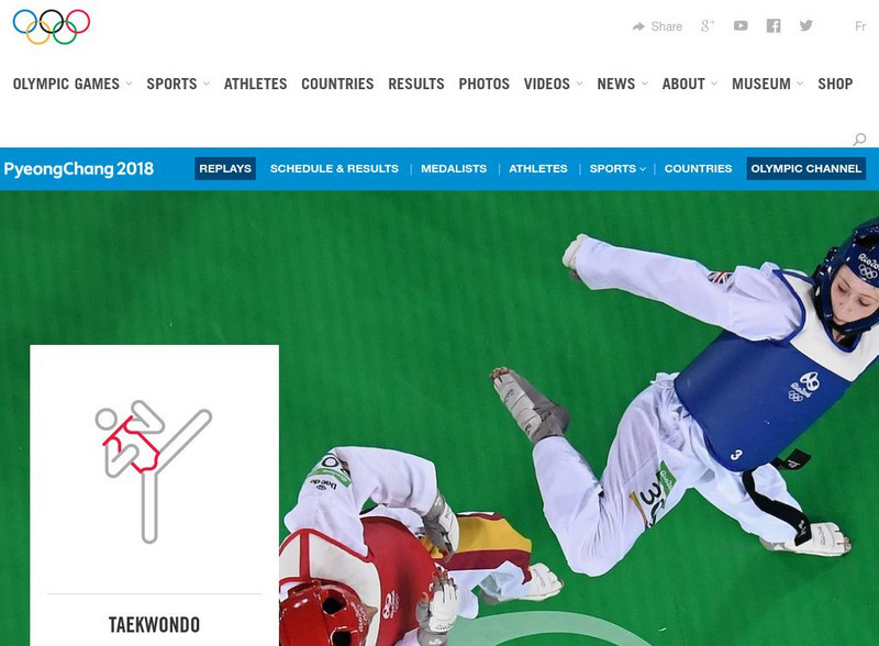 International Olympic Committee: Taekwondo Website