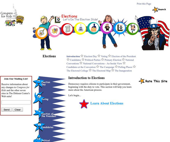 Congress for Kids: Elections Activity Congress for Kids: Elections Activity