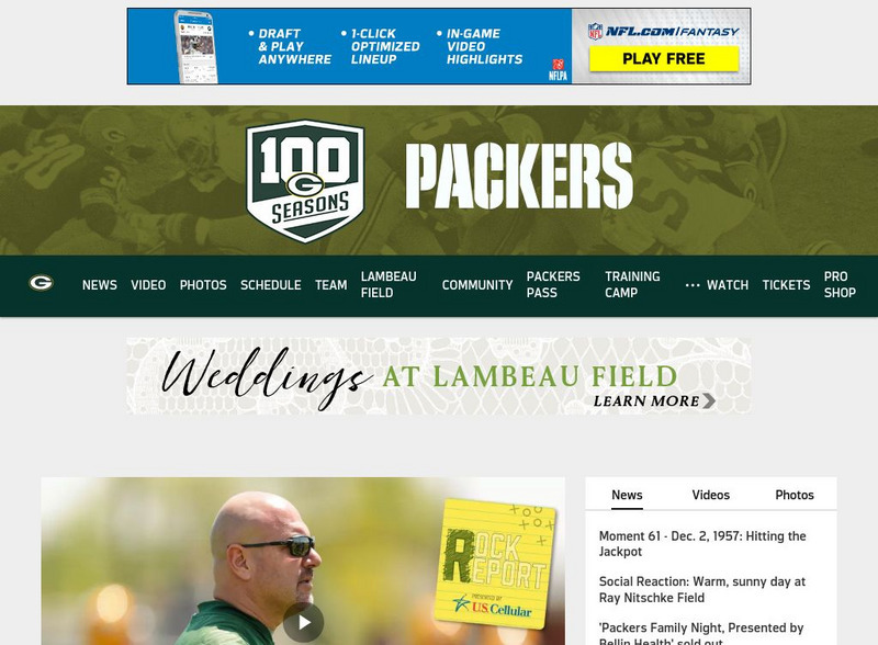 Green Bay Packers: Official Website Website Green Bay Packers: Official Website Website