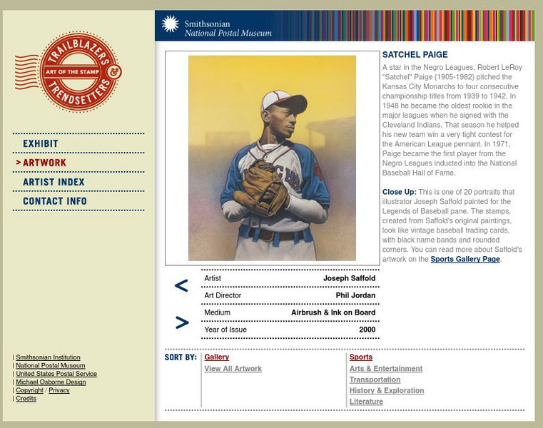 National Postal Museum: Art of the Stamp: Satchel Paige Graphic National Postal Museum: Art of the Stamp: Satchel Paige Graphic