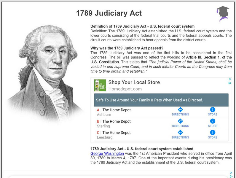 Siteseen: American Historama: 1789 Judiciary Act Article Siteseen: American Historama: 1789 Judiciary Act Article