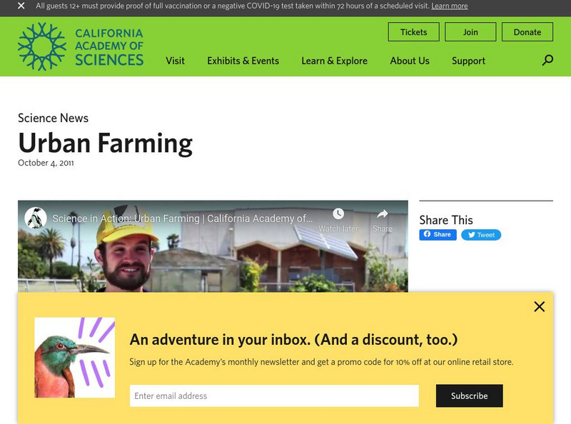 California Academy of Sciences: Urban Farming Instructional Video California Academy of Sciences: Urban Farming Instructional Video