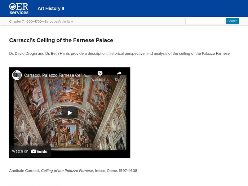Lumen: Art History: Carracci's Ceiling of the Farnese Palace Instructional Video